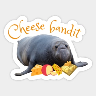 Cheese bandit seal Sticker